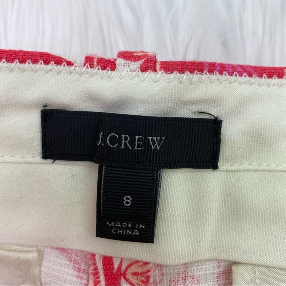 J. Crew 3" Flat Front Shorts Pink Size 8 A3801 - Picture 6 of 7